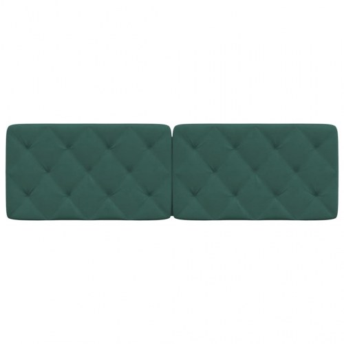 Gavlpude 160 cm i velour - mørkegrøn