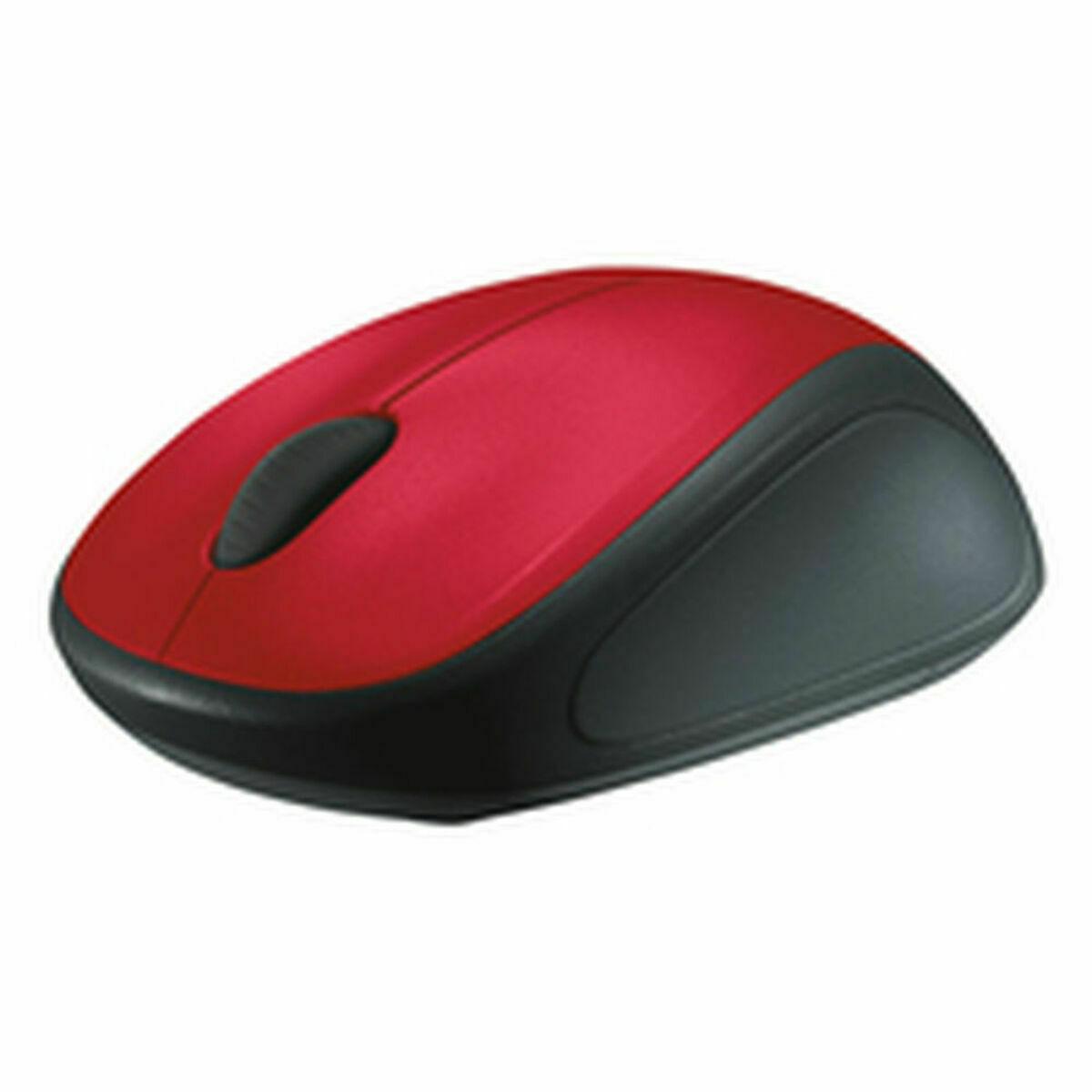 Logitech M235 trådløs mus - rød/sort billede