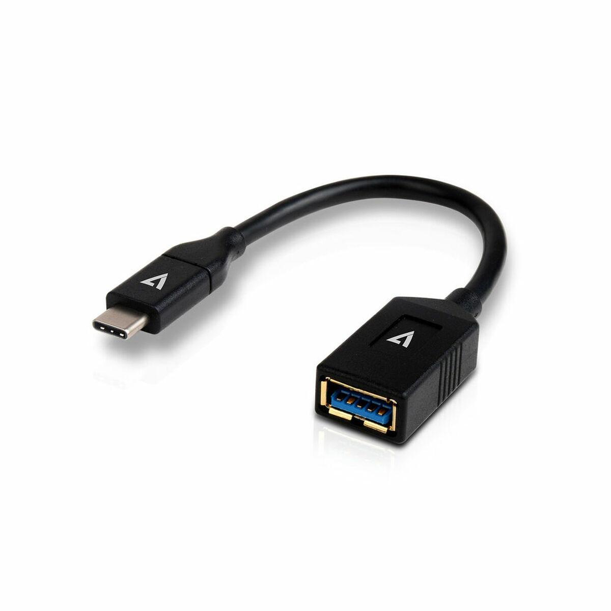 V7 USB A til USB C-kabel/adapter - Sort