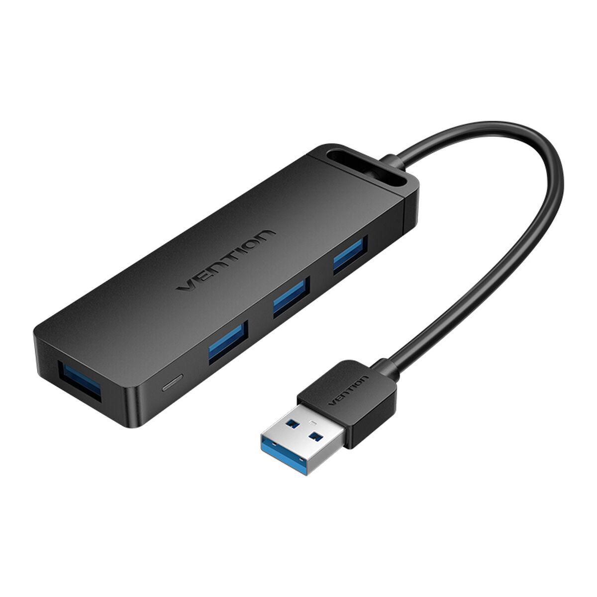 Vention USB-hub CHLBD - 4x USB-A 3.2 Gen 1, sort