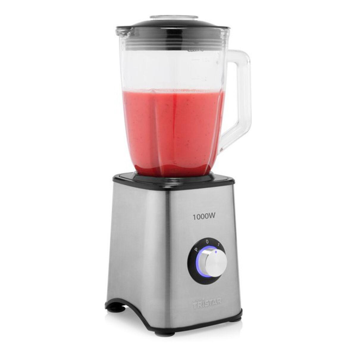 Tristar BL-4471 blender med kande 1,5 l - 1000 W, rustfrit stål