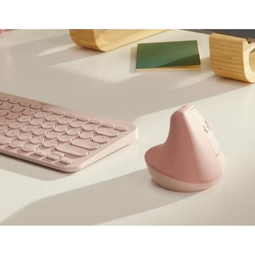 Logitech Lift ergonomisk vertikal mus - Pink Rose