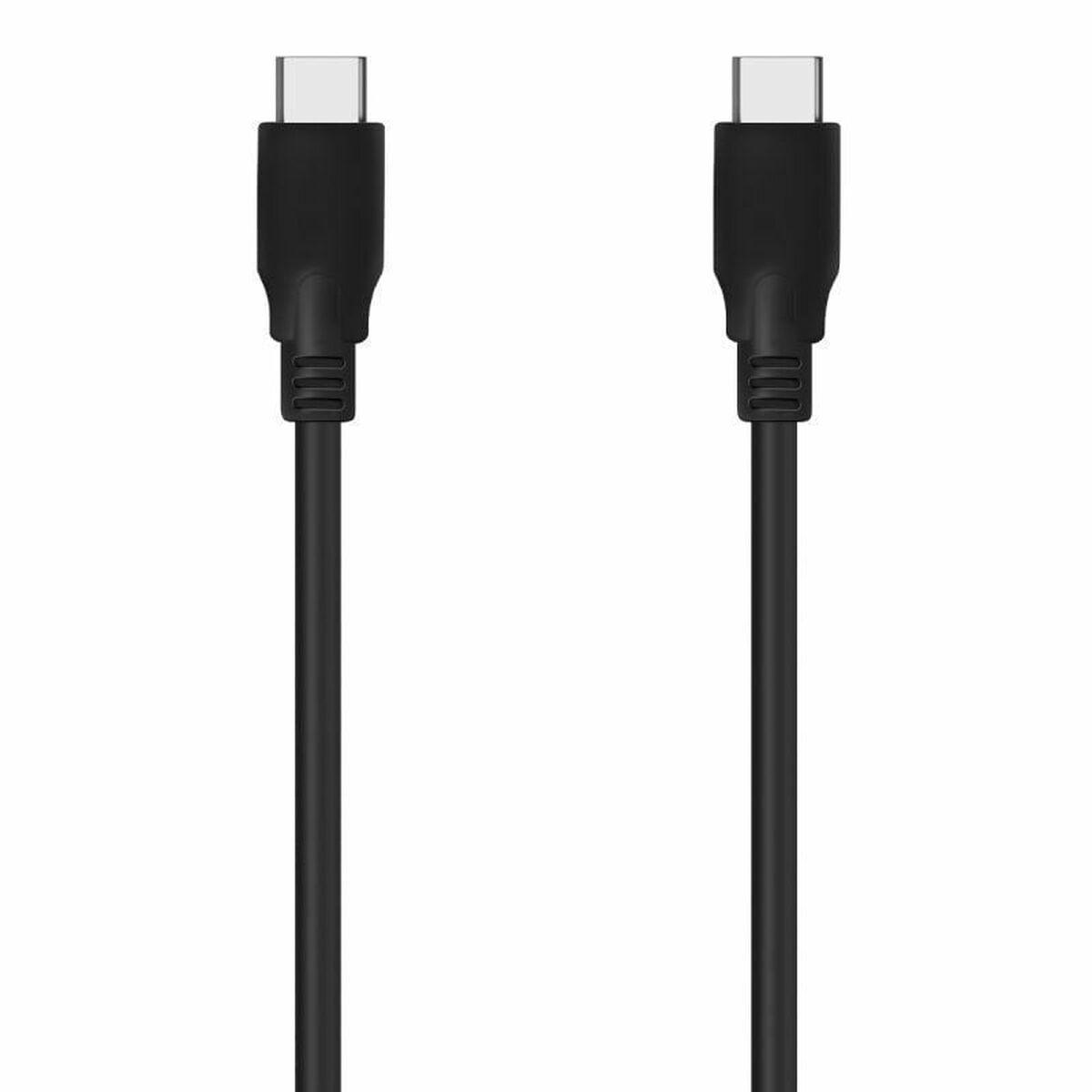 USB-C kabel Aisens A107-0701 - sort, 60 cm