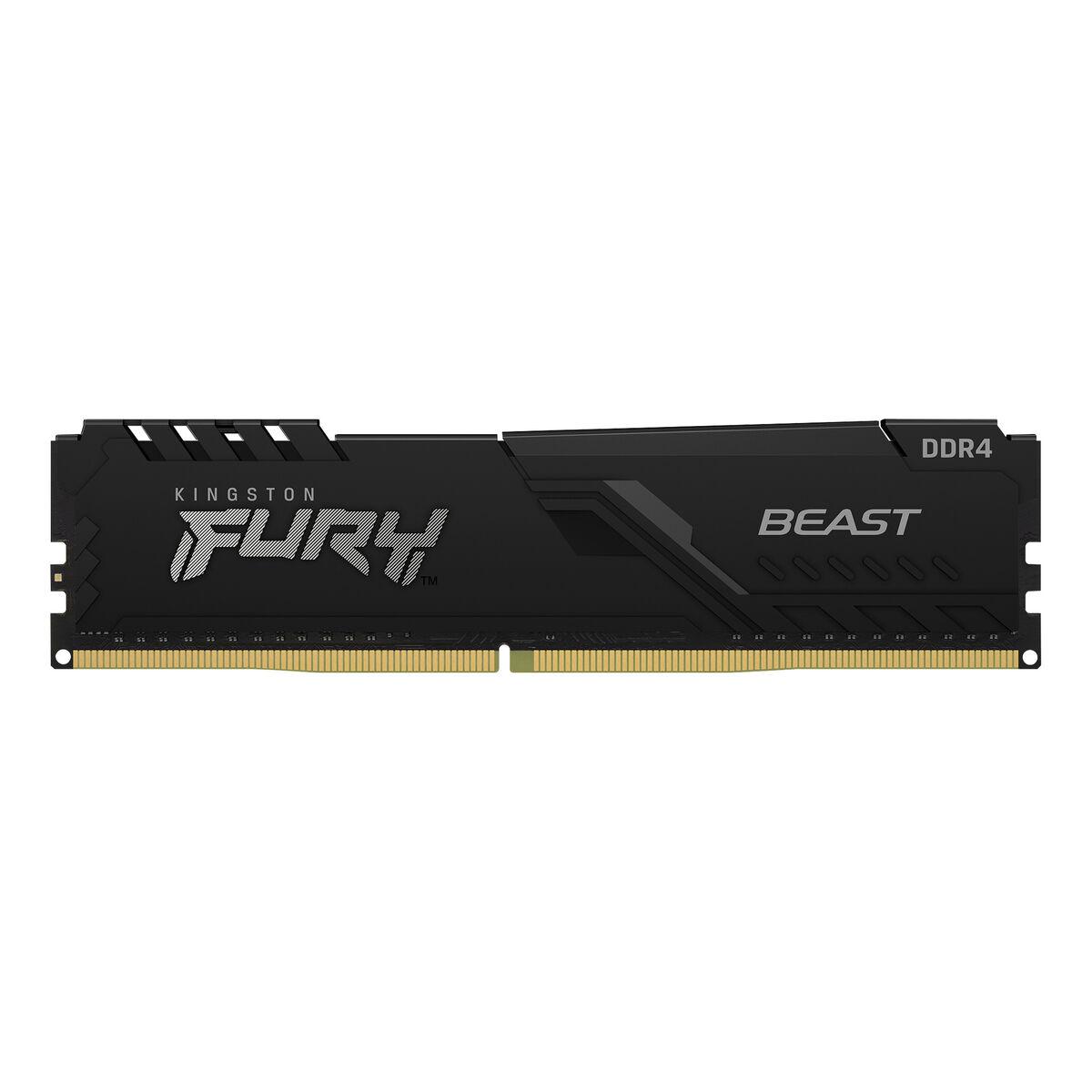 Kingston FURY Beast - DDR4 - modul - 32 GB - DIMM 288-PIN - 3600 MHz / PC4-28800 - CL18 - 1.35 V - ikke bufferet - ikke-ECC - sort