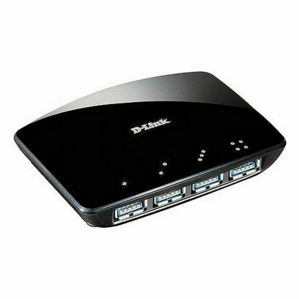 D-Link DUB-1340 USB 3.0 hub - 4 porte, sort billede
