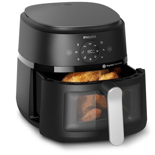 Philips airfryer HD9270/90 - Sort/Sølv, 6,2 l, 1.700 W