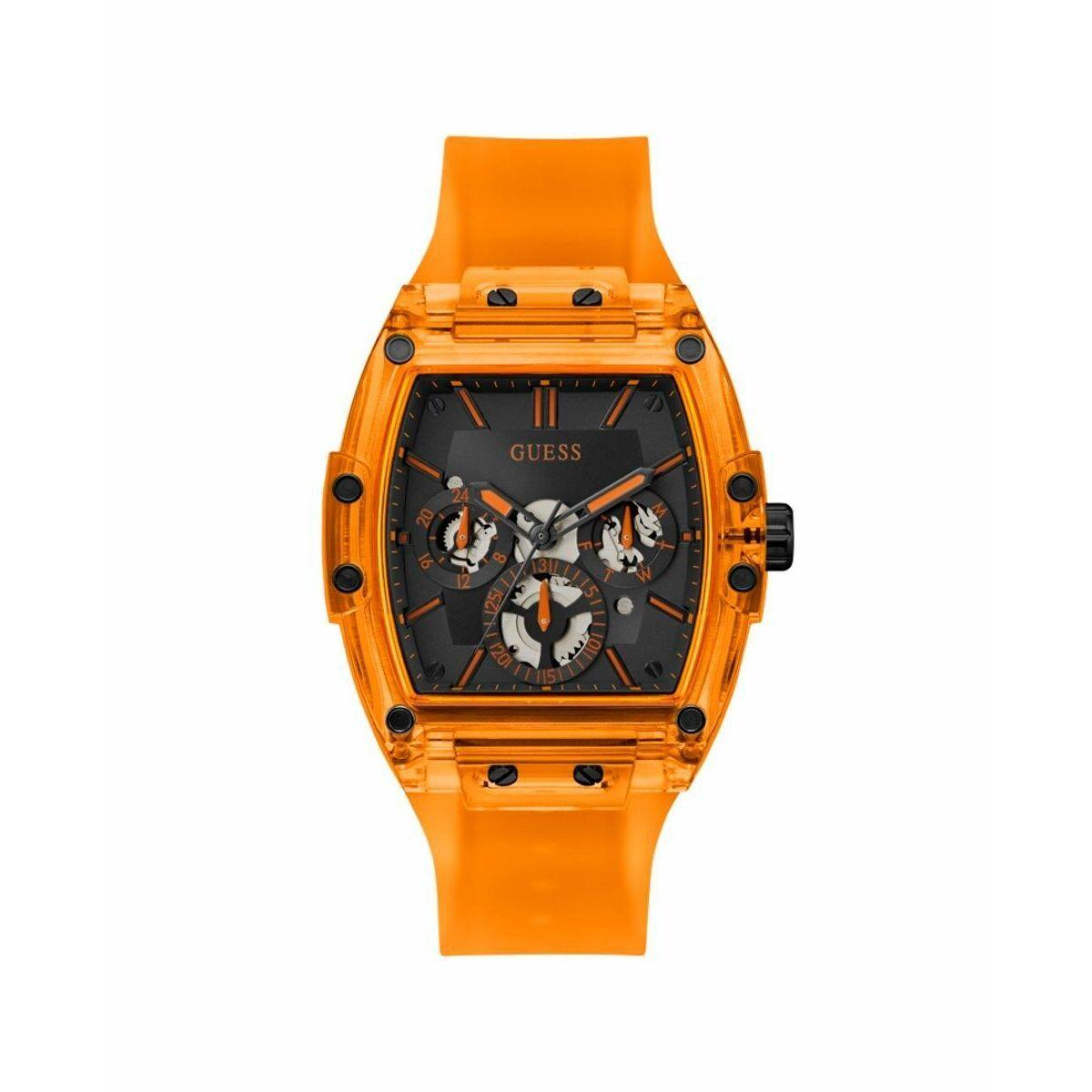 Guess herreur GW0203G10 - orange/sort, Ø 43 mm