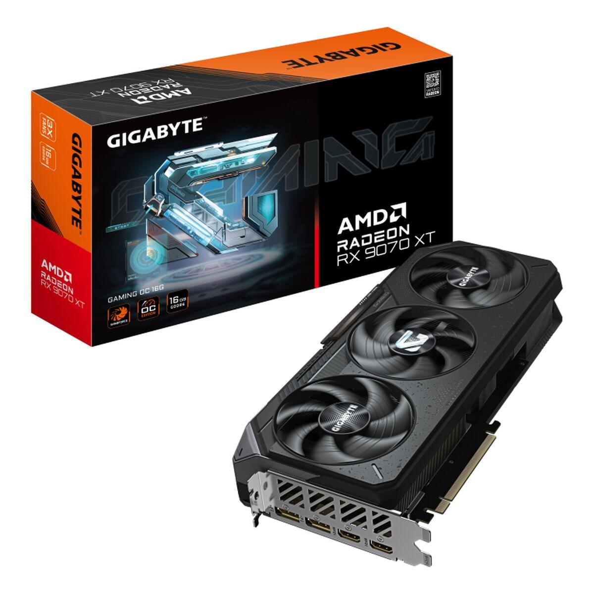 Gigabyte Radeon RX 9070 XT Gaming OC 16 GB GDDR6 grafikkort billede