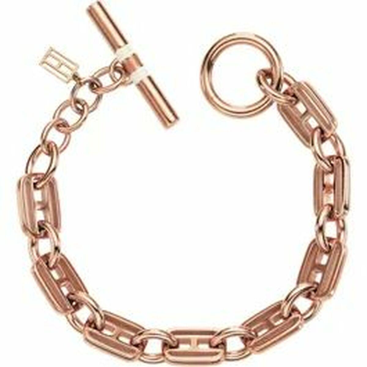 Tommy Hilfiger armbånd til kvinder, rustfrit stål, pink - 21 cm (2700542)