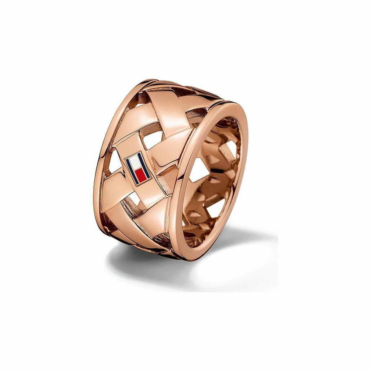 Tommy Hilfiger dame-ring i rustfrit stål - pink (str. 16)
