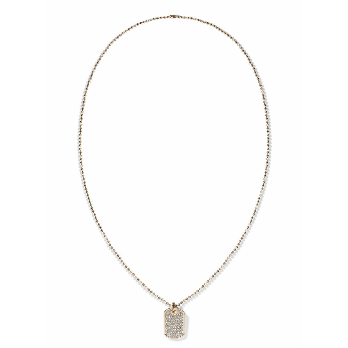 Tommy Hilfiger halskæde til kvinder, 45 cm - rustfrit stål, pink