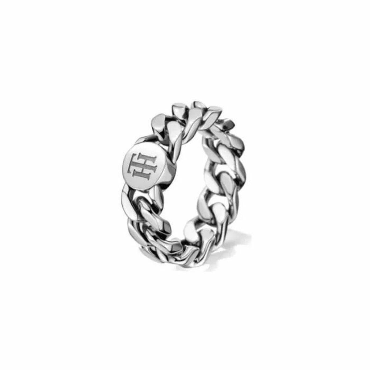 Tommy Hilfiger ring til kvinder, rustfrit stål, grå - str. 14
