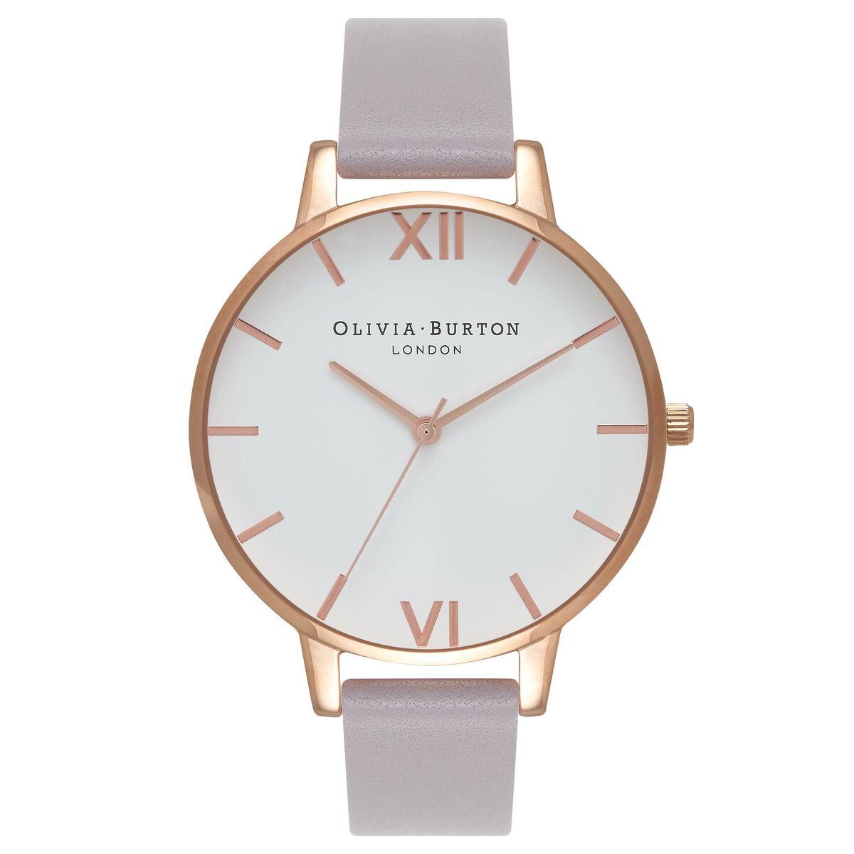 Olivia Burton dameur OB16BDW16, rosenguld/hvid, Ø 38 mm