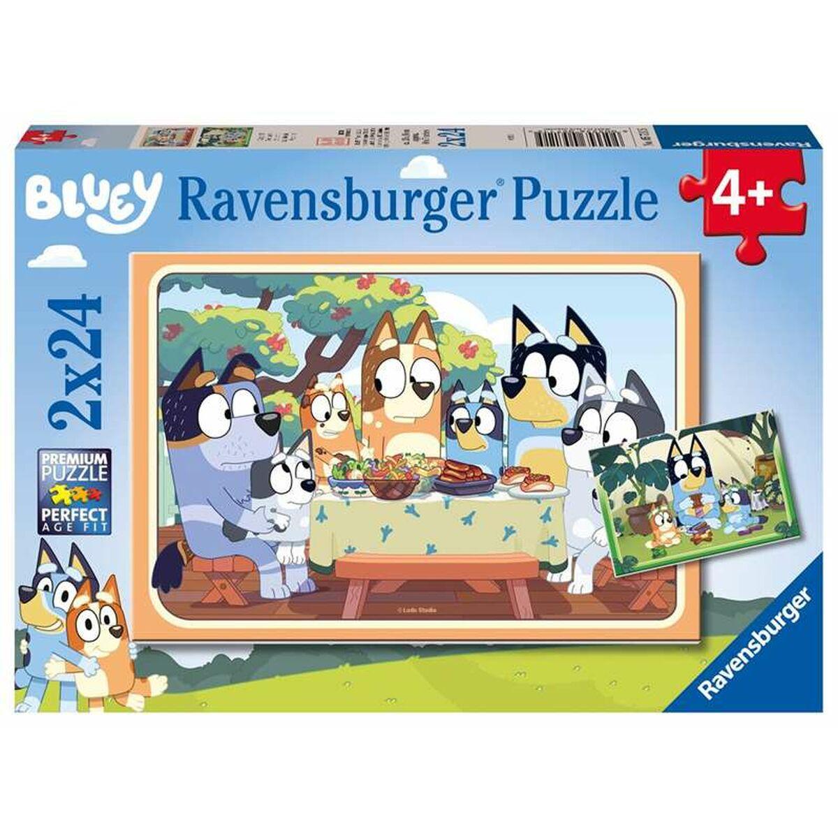 Ravensburger puslespil - Bluey 2×24 brikker (4+)