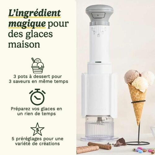 Cuisinart ICEFD10E ismaskine - hvid, plastik, 1 l