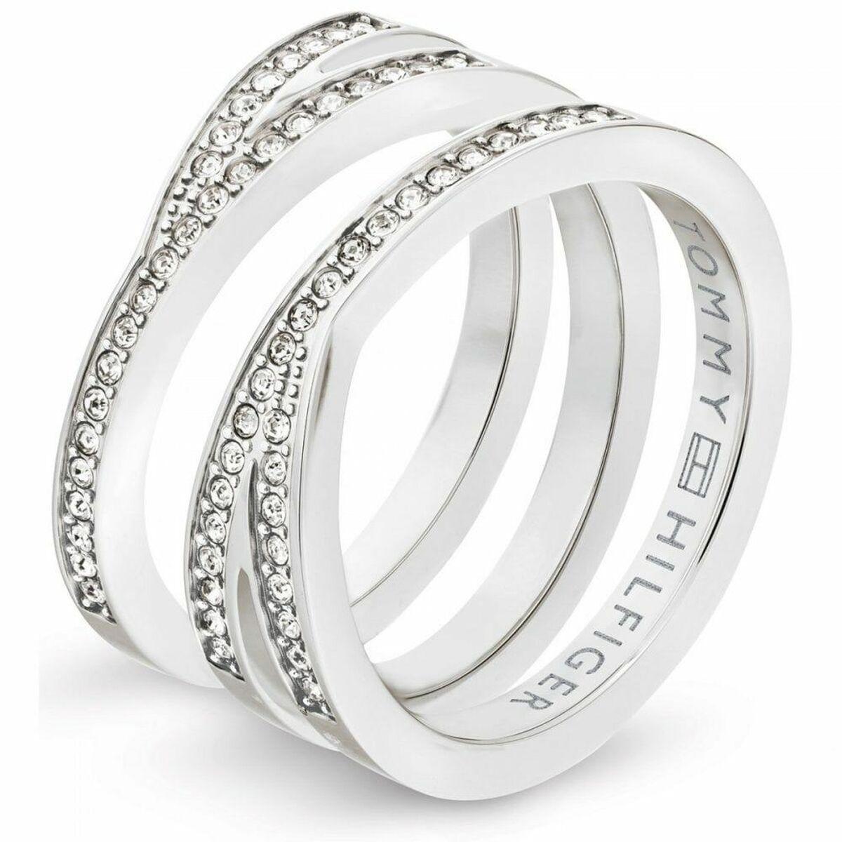 Tommy Hilfiger dame-ring i rustfrit stål - størrelse 14