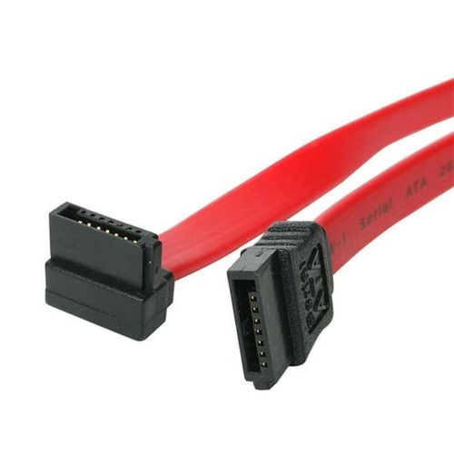SATA kabel - Startech SATA24RA1, hun til hun, rød/sort