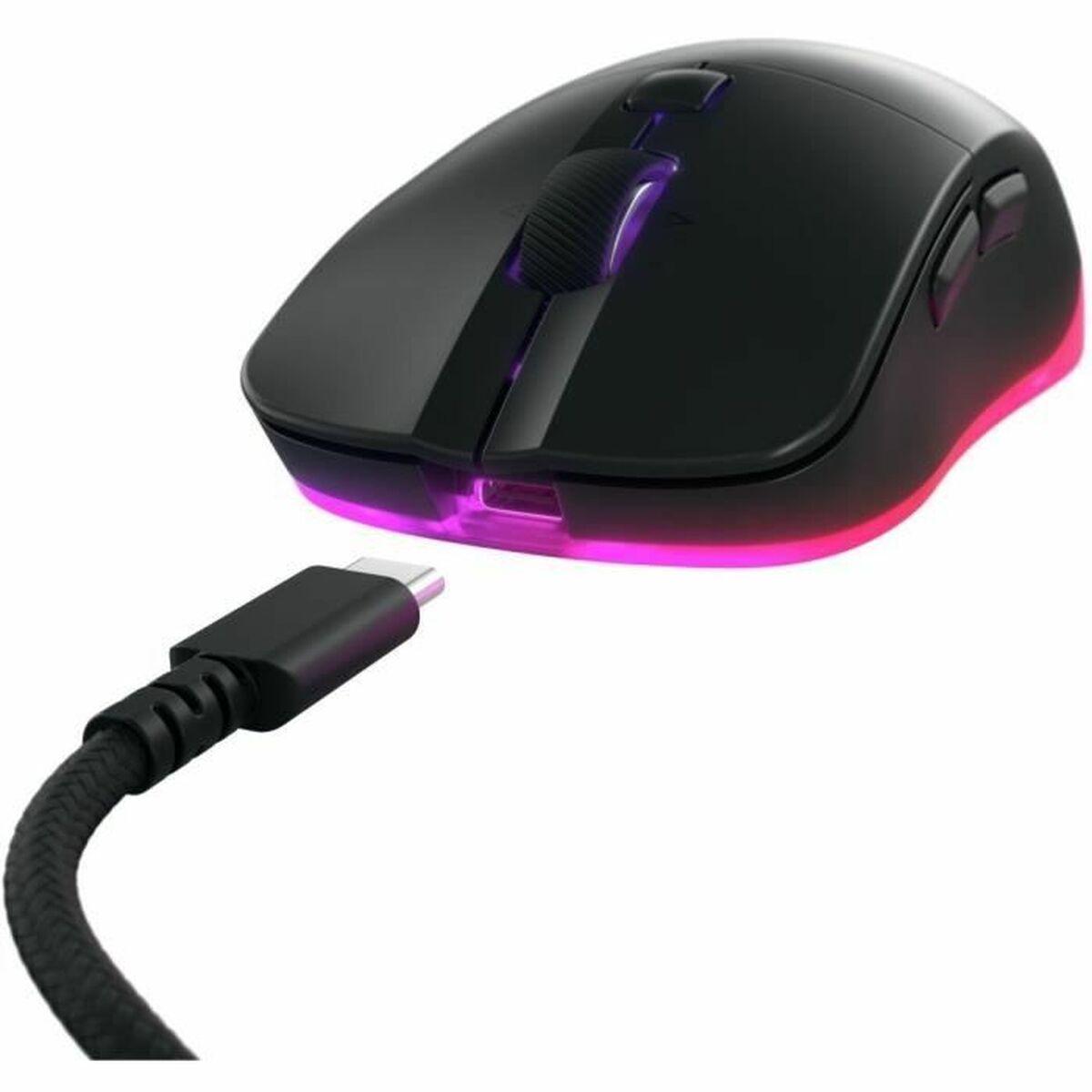 Cherry gaming-mus - Sort, 12.000 dpi, ambidextrous billede
