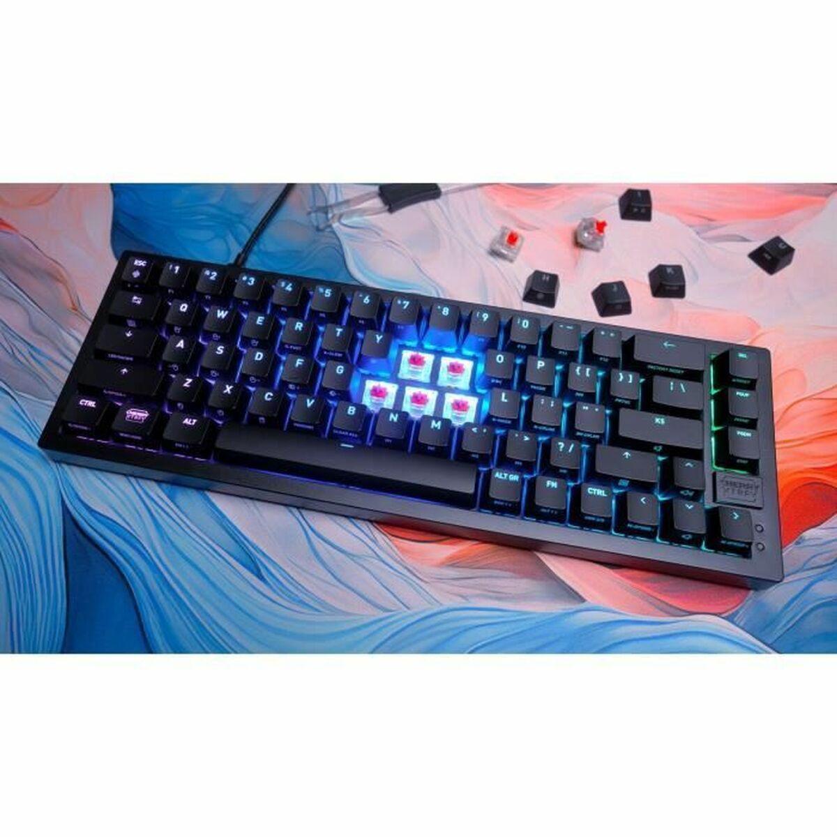 Cherry CXK5V2RGBCPTBLACKRFR tastatur og mus - gaming sæt