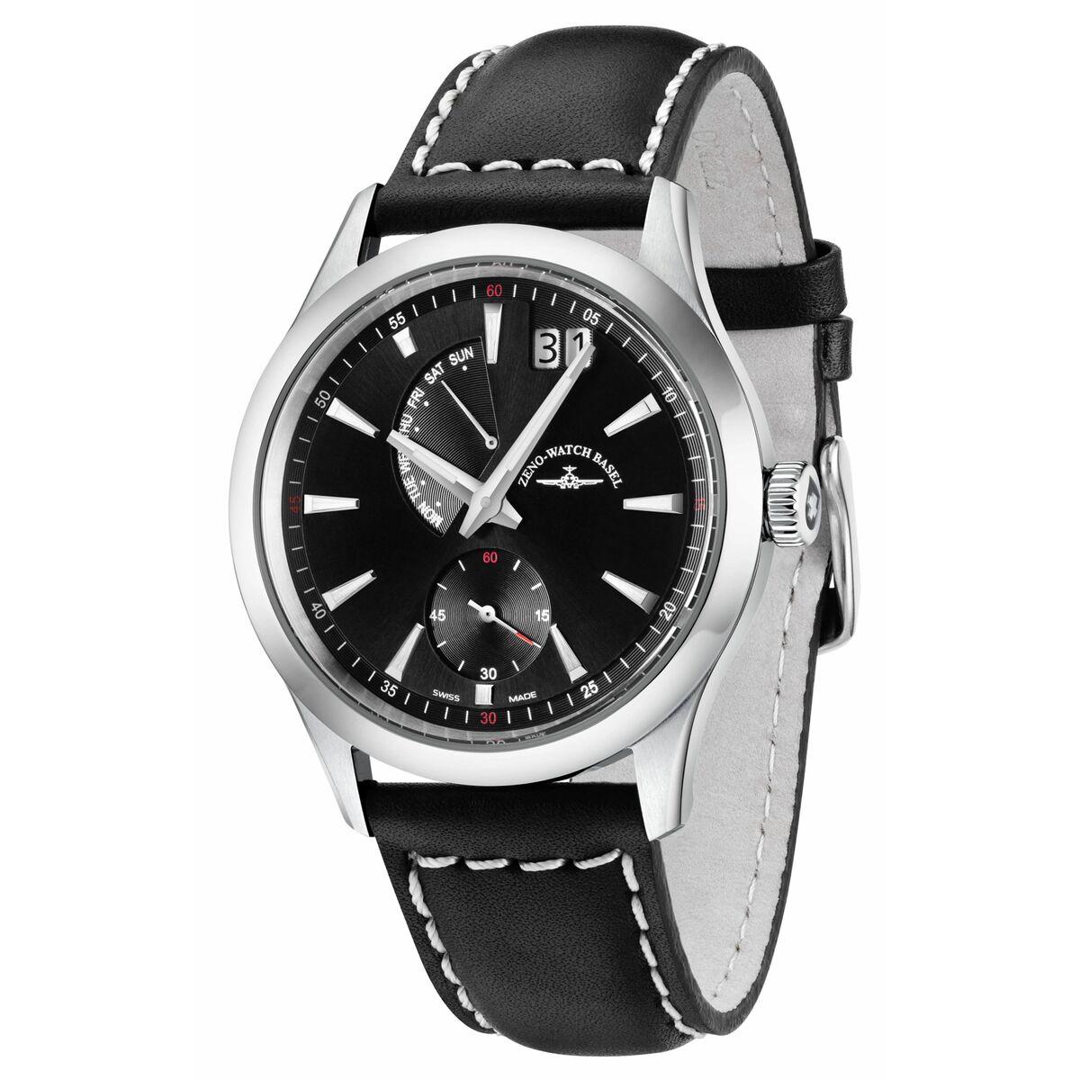 Zeno Watch Basel herreur 6662-7004Q-G1 - sort skive, Ø 42 mm
