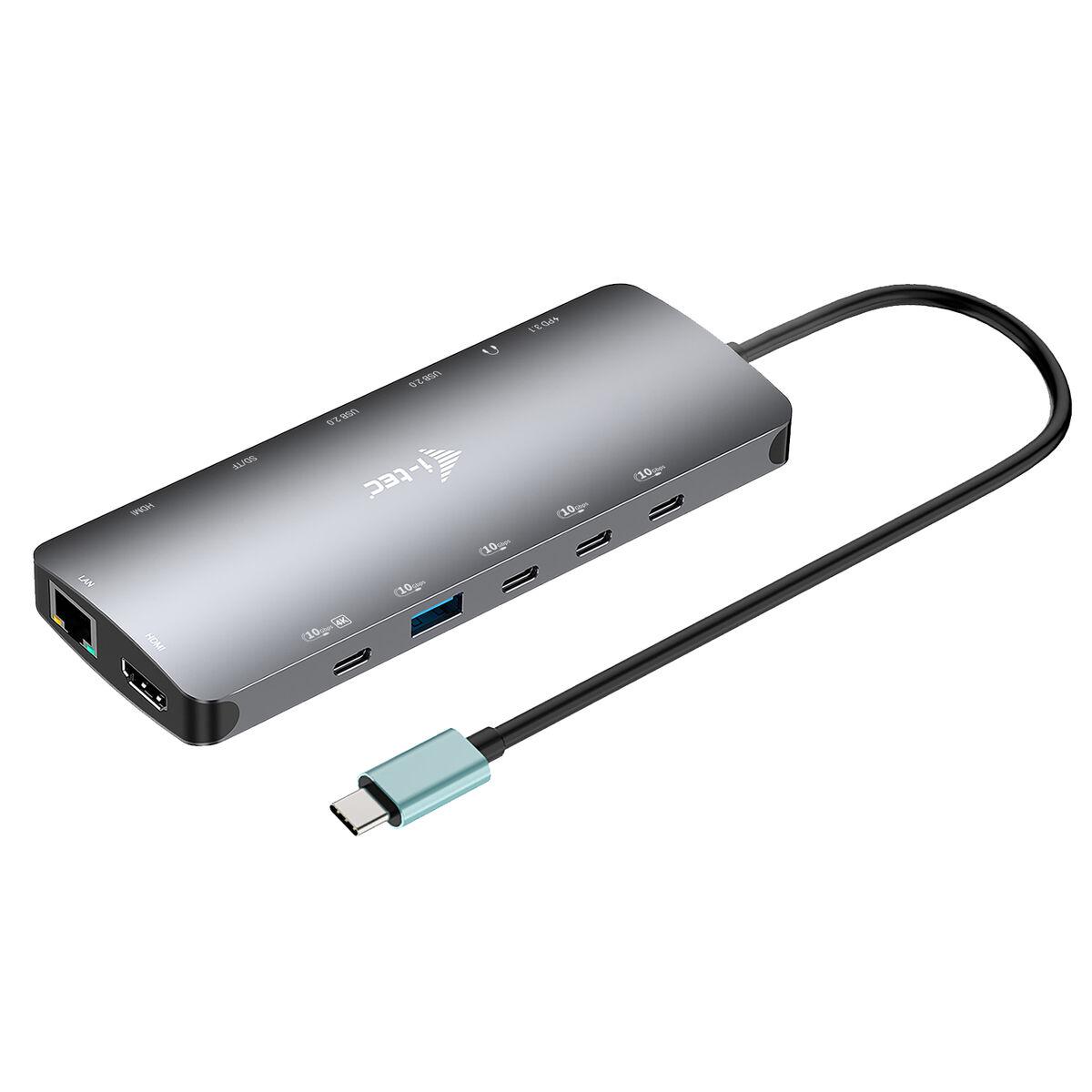 I-Tec USB-C hub C31NANOTRIPLEDOCKPD - Grå billede