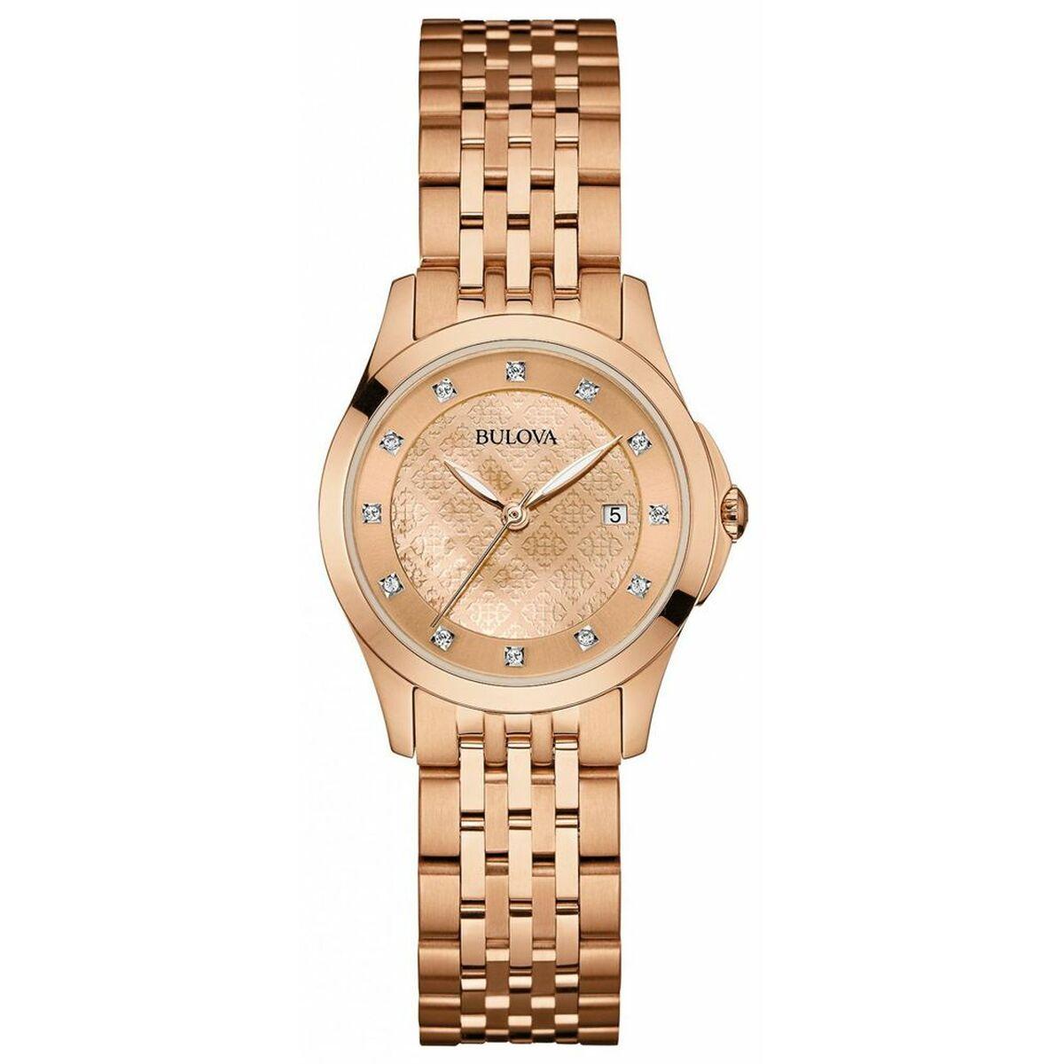 Bulova dameur 97S112 - pink stål, Ø 27 mm
