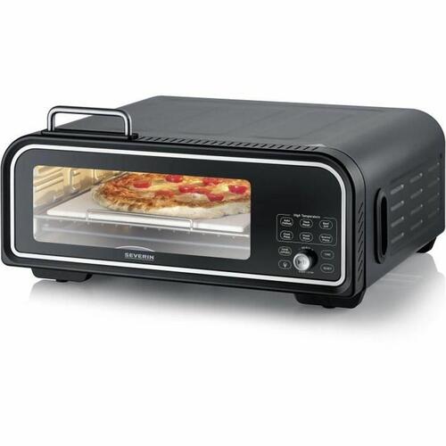 Severin PG8575 pizzabagemaskine - elektrisk miniovn, 18 l, 2.000 W, sort
