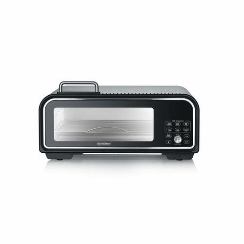 Severin PG8575 pizzabagemaskine - elektrisk miniovn, 18 l, 2.000 W, sort