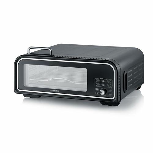 Severin PG8575 pizzabagemaskine - elektrisk miniovn, 18 l, 2.000 W, sort