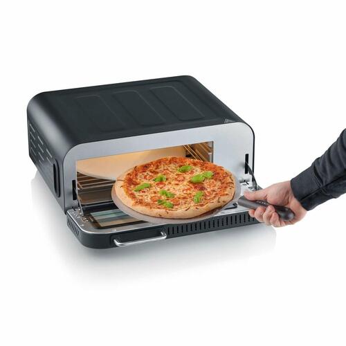 Severin PG8575 pizzabagemaskine - elektrisk miniovn, 18 l, 2.000 W, sort