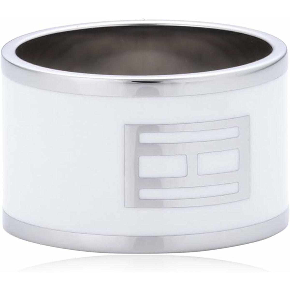 Tommy Hilfiger damering i rustfrit stål - hvid (str. 14)