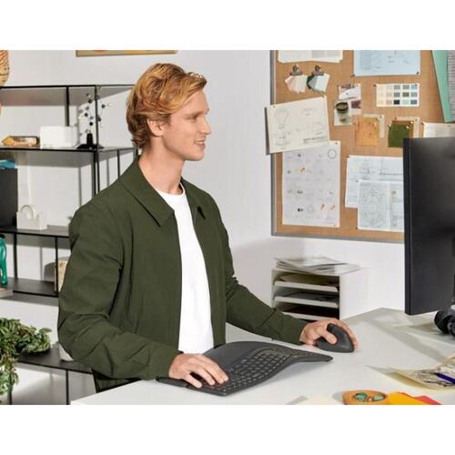 Logitech Lift ergonomisk vertikal mus - Grå