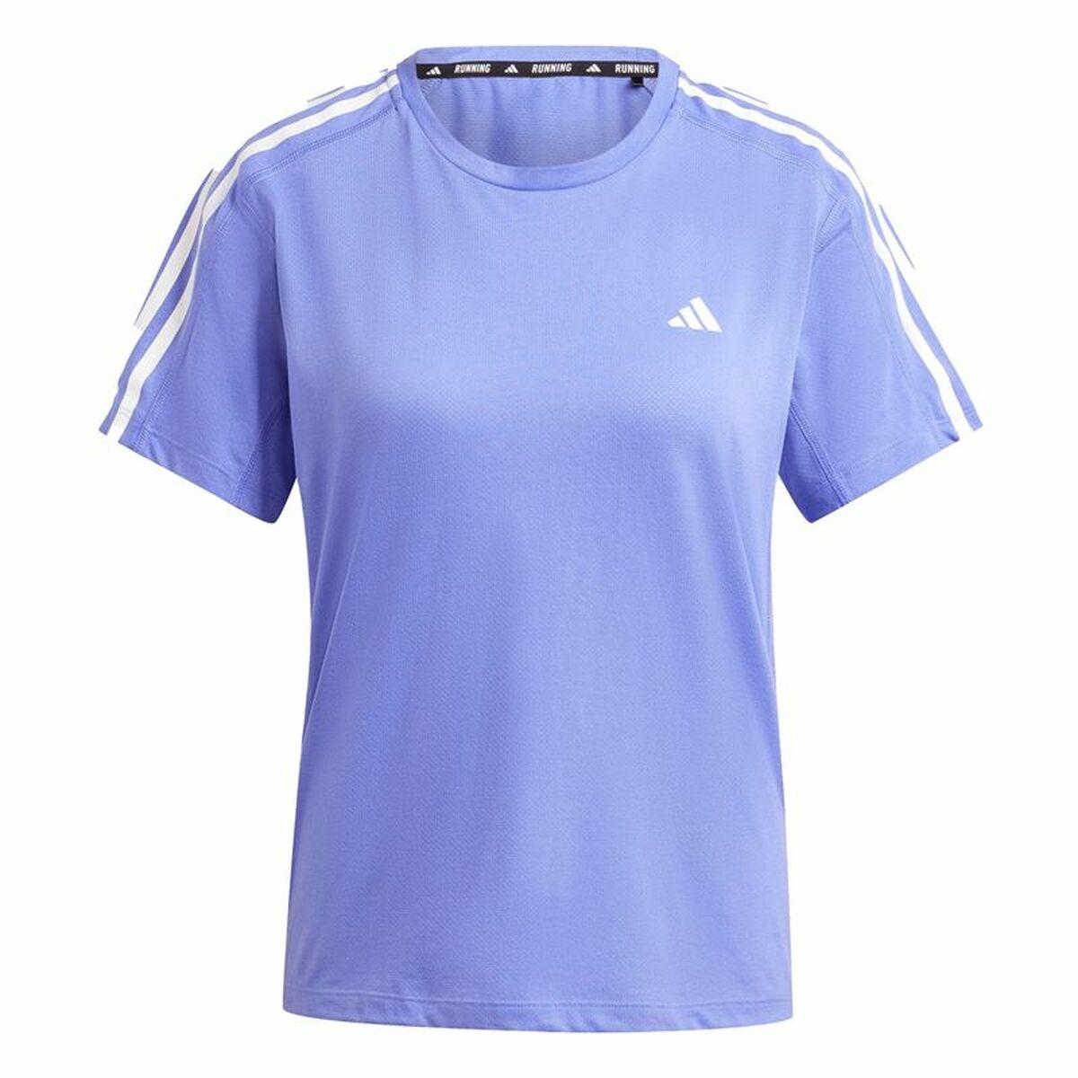 Adidas Own The Run 3 Stripes kortærmet T-shirt til kvinder - str. M