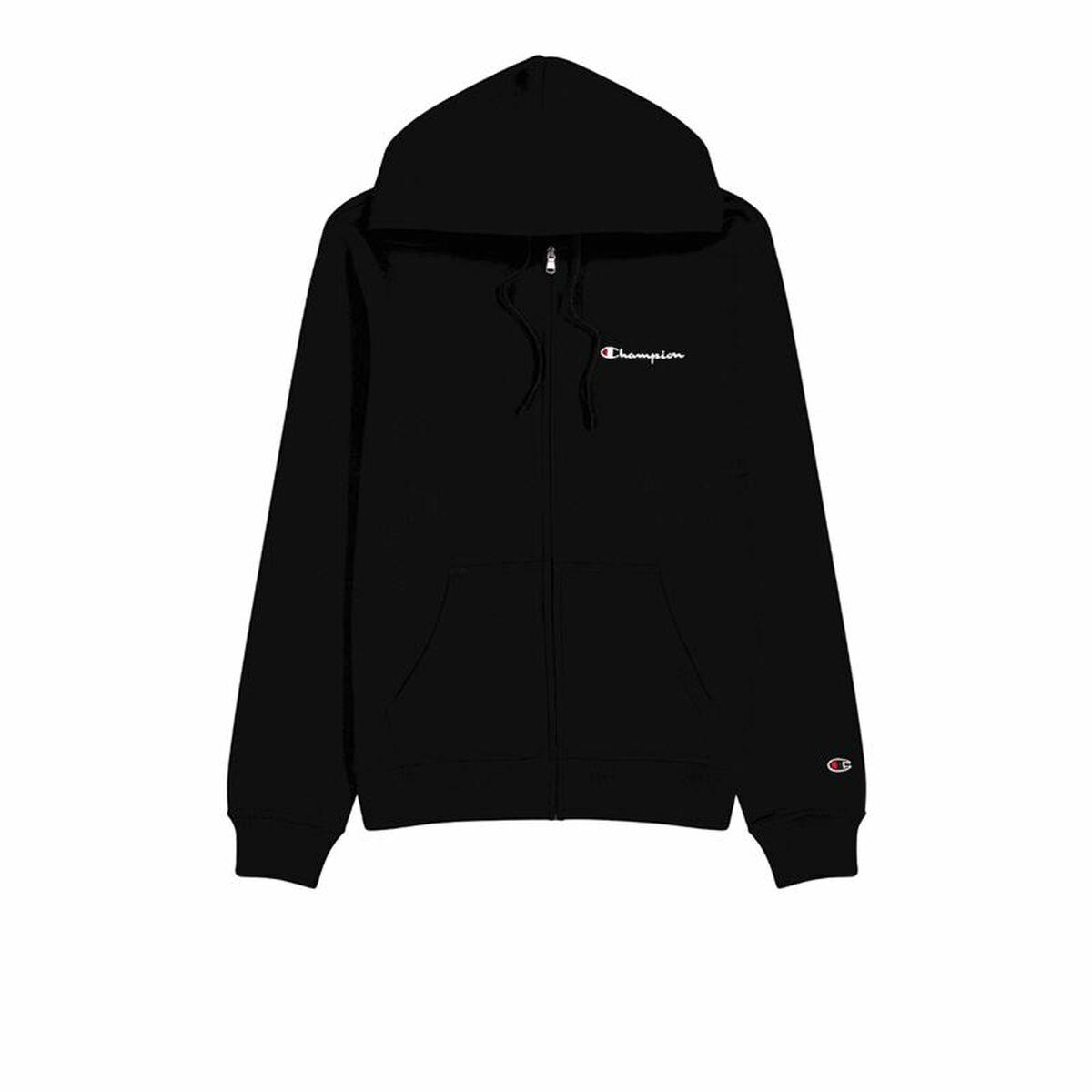 Champion hættetrøje til mænd - sort zip hoodie, XL