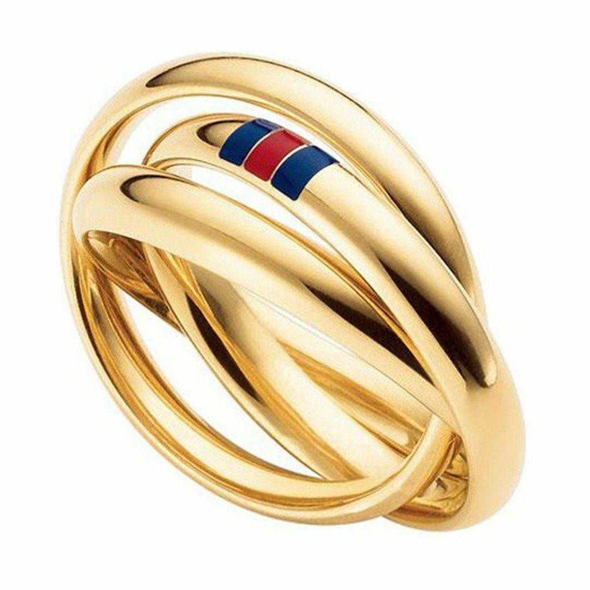 Tommy Hilfiger ring til kvinder 2700403B - gylden, str. 12