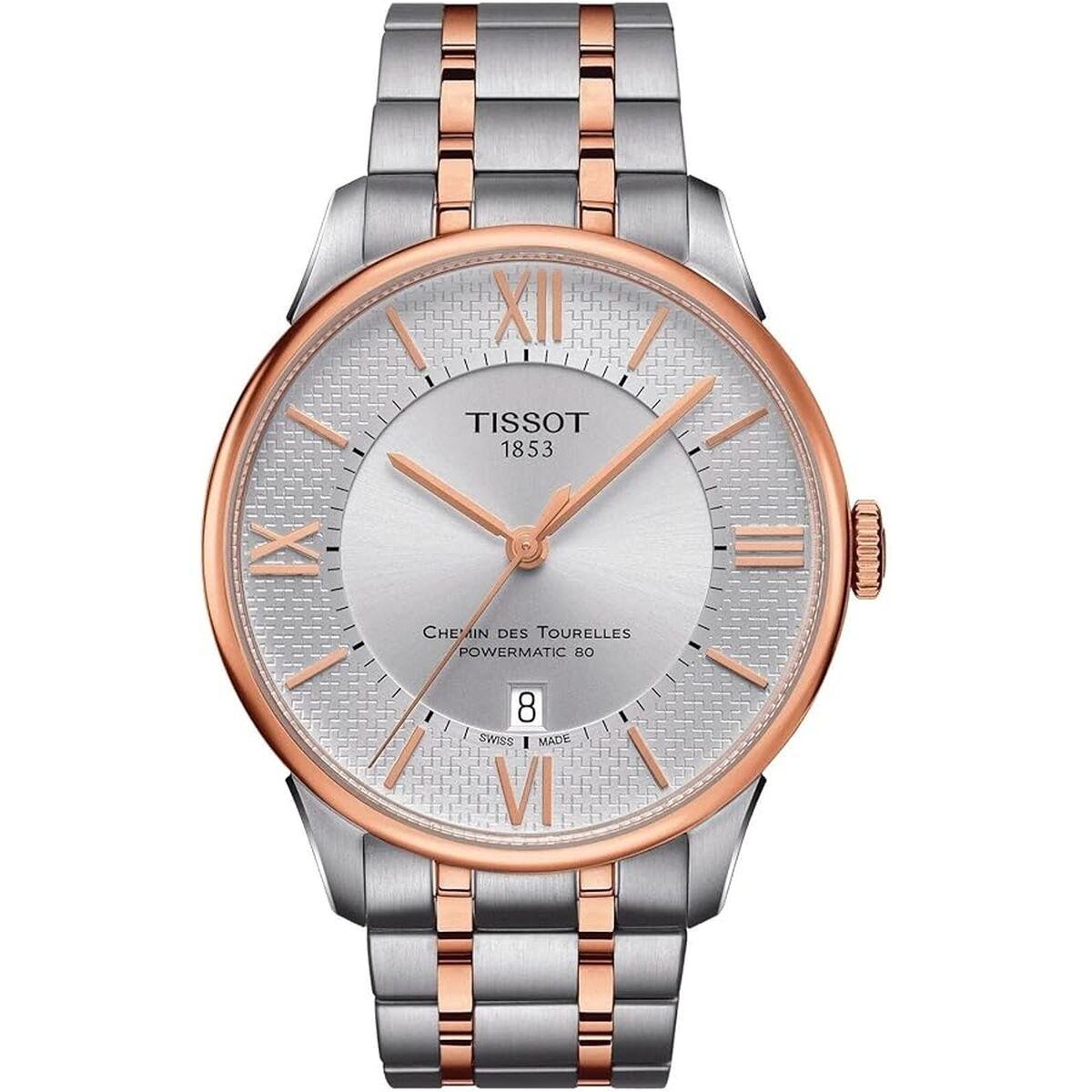 Tissot Chemin des Tourelles Powermatic 80 herreur - rustfrit stål/roséguld look