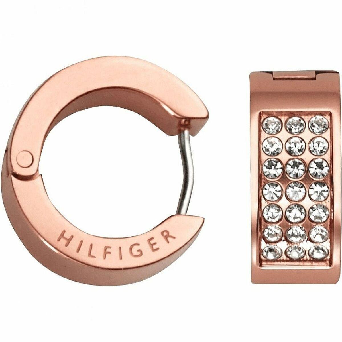 Tommy Hilfiger øreringe til kvinder, rustfrit stål, pink, 1 cm