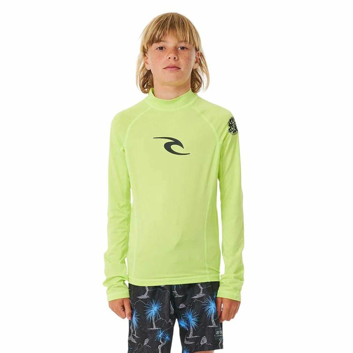Rip Curl Wave UPF langærmet bade T-shirt - Gul - 8 år