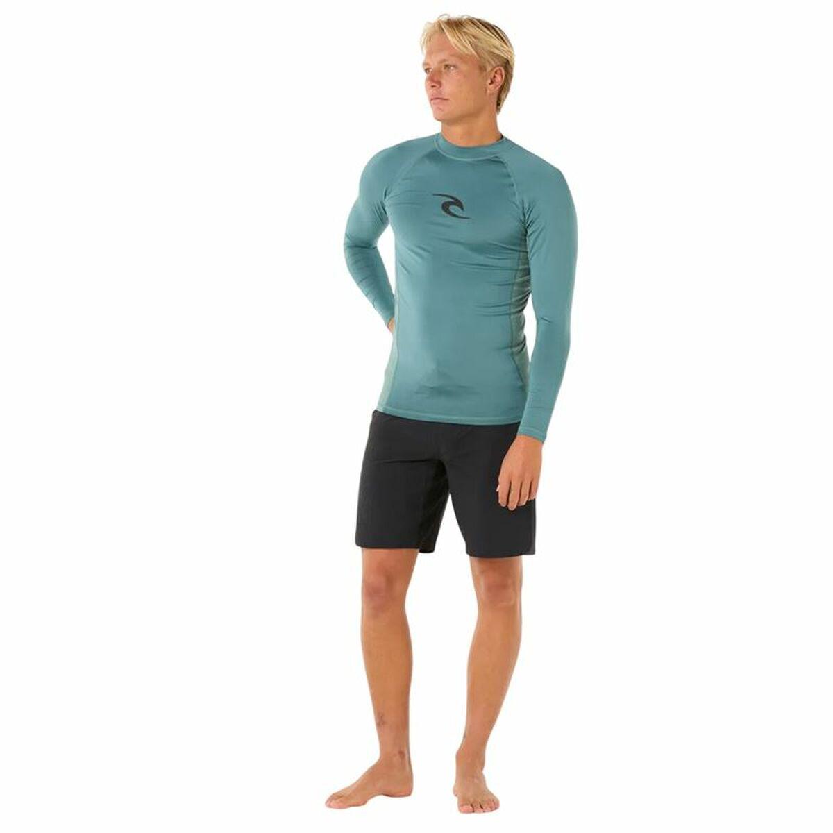 Rip Curl Waves UPF Perf L/S bade T‑shirt, blå (XS)