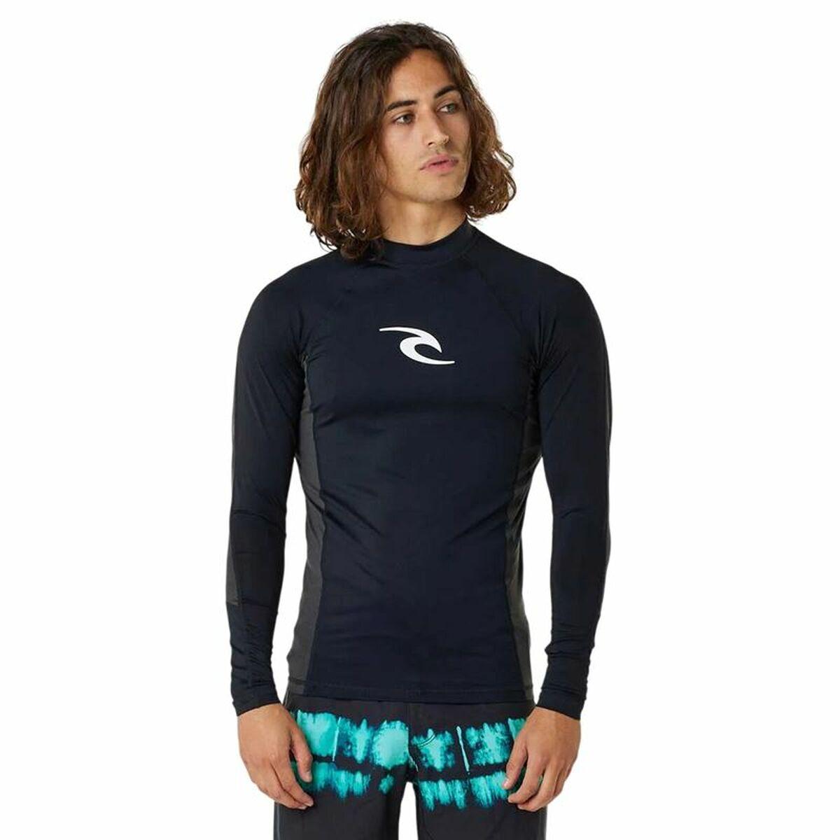 Rip Curl Waves PF bade T-shirt - sort, 2XL (herre)