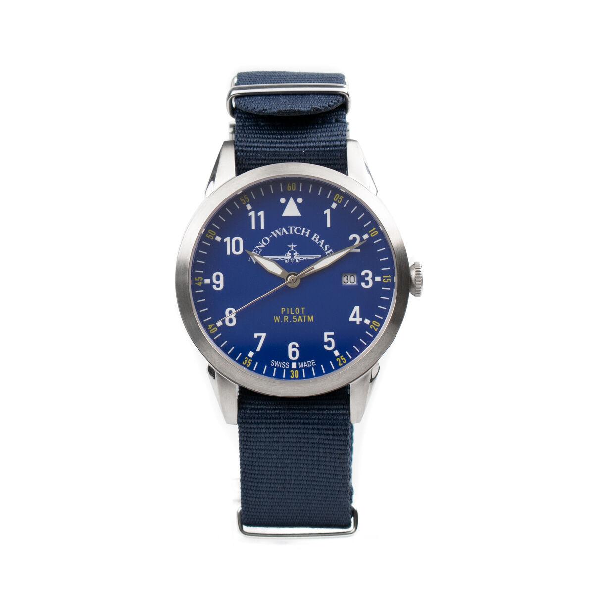 Zeno Watch Basel herreur ZE5231-3, blå skive (Ø 43 mm)