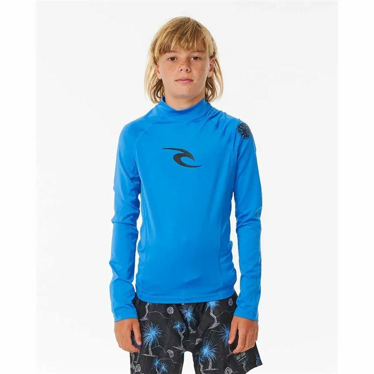 Rip Curl Wave UPF langærmet bade T-shirt - Blå, 12 år