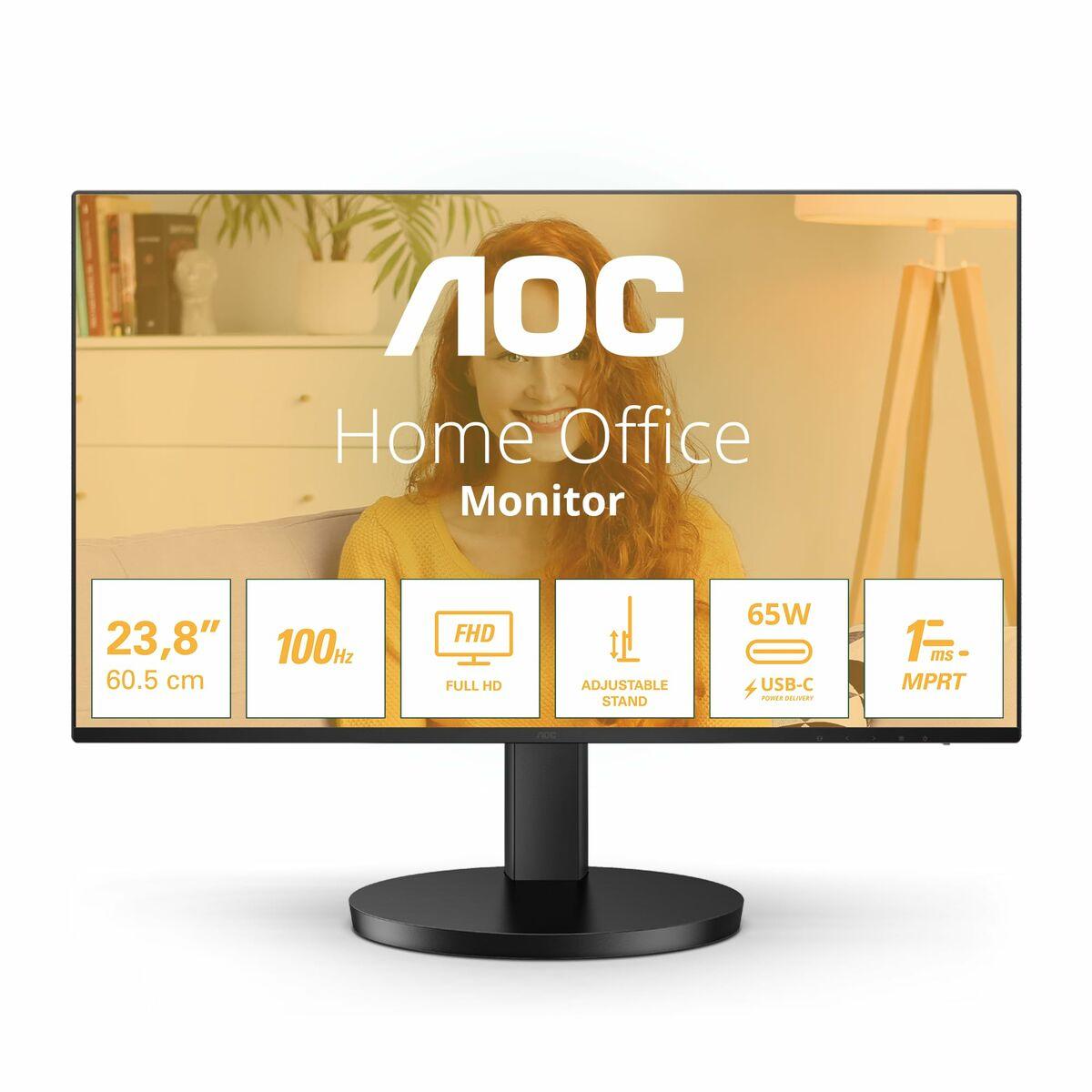 AOC 24B3CF2 23,8" Full HD skærm - 100 Hz, USB‑C billede
