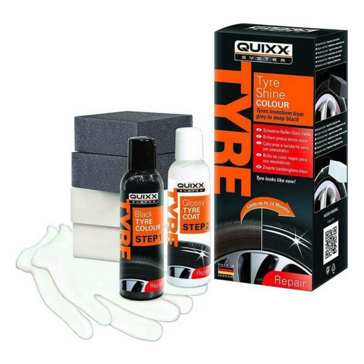 Quixx Polering til dæk 10192 - sort rengørende sæt