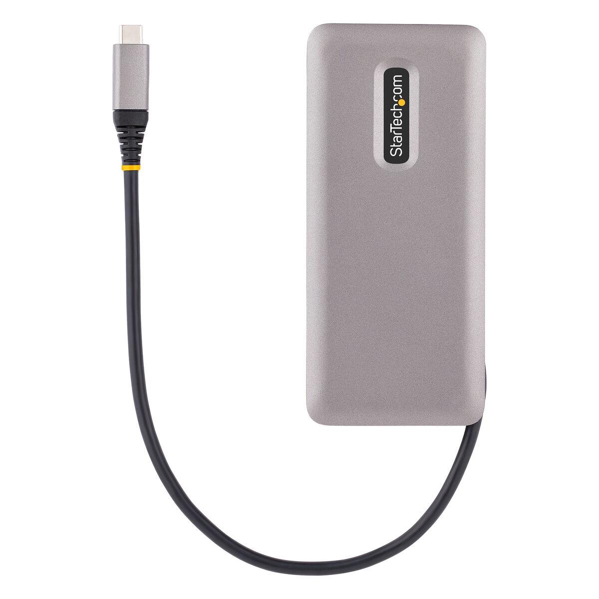 Startech USB-C hub HB31CM4CPD3, 4 porte, 10 Gbit/s, grå, 15 W