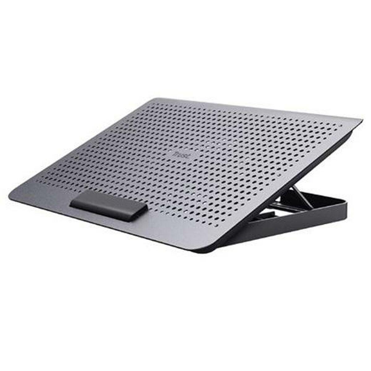 Trust Exto laptopstativ med ventilator - Metal, grå, 16" billede