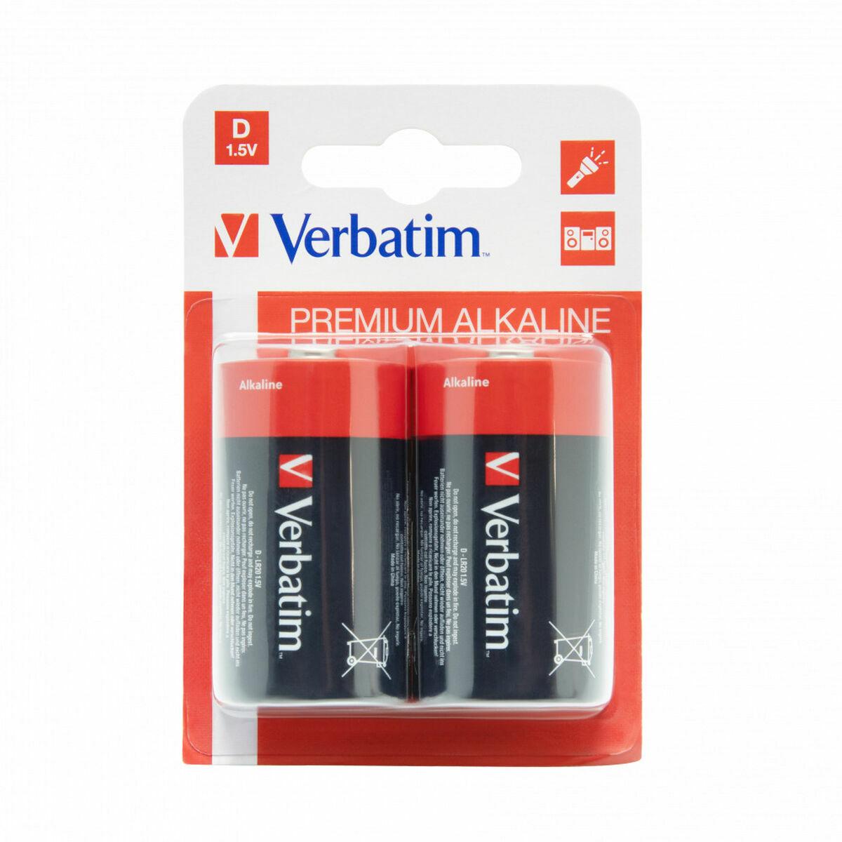 Verbatim D-batterier 1,5 V - alkaline (2 stk.)
