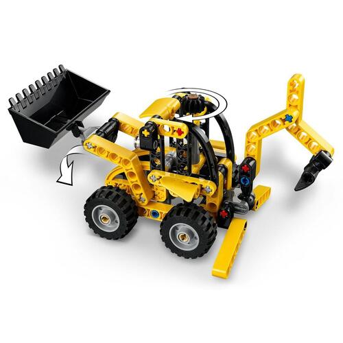LEGO Technic gravemaskine - gul, 104 dele (7+)
