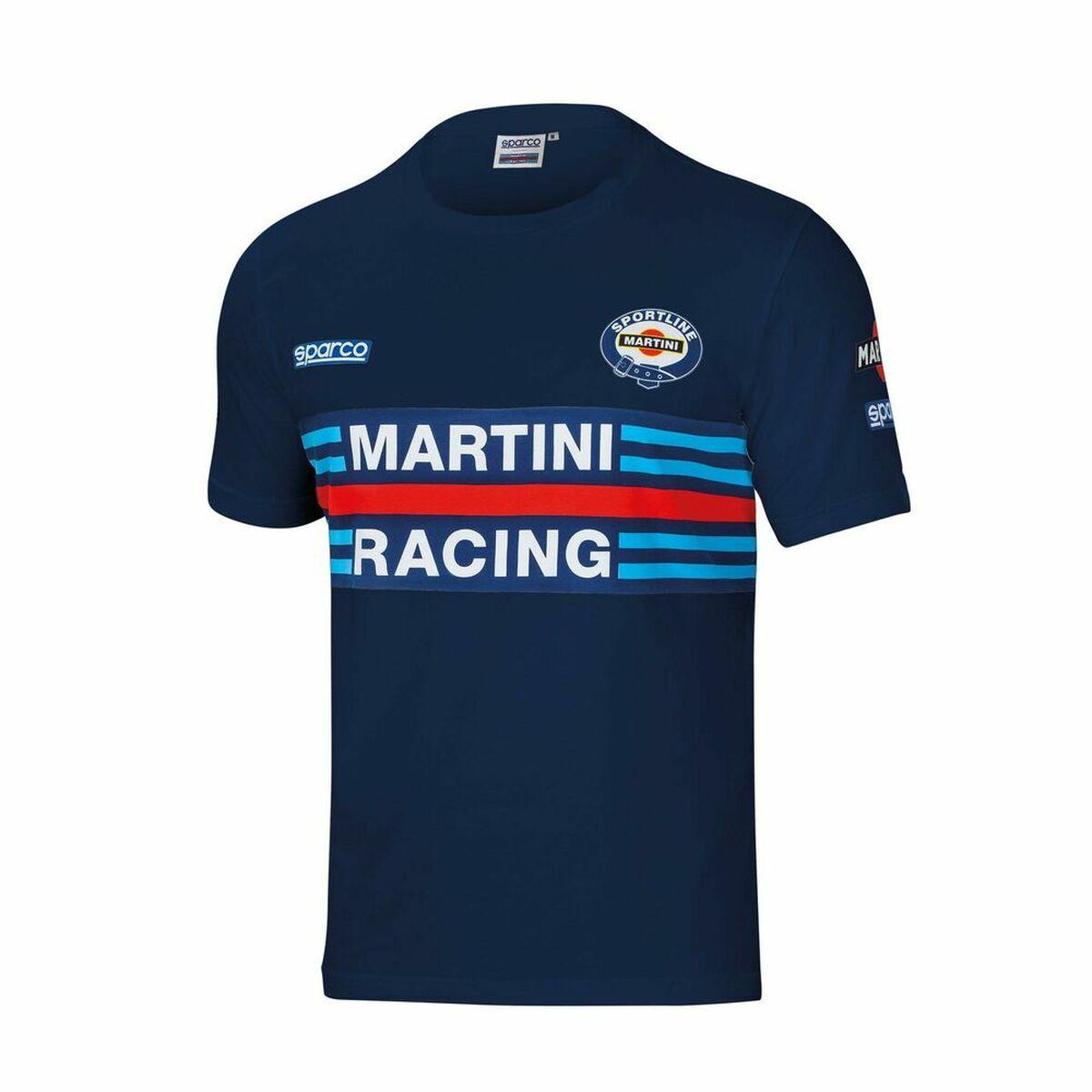 Sparco Martini Racing kortærmet T-shirt - Blå, str. L