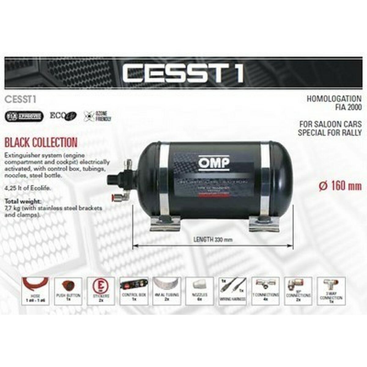 Brandslukker til bil OMP OMPCE0-SST1-A01